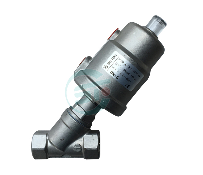 New stainless steel head angle seat valve