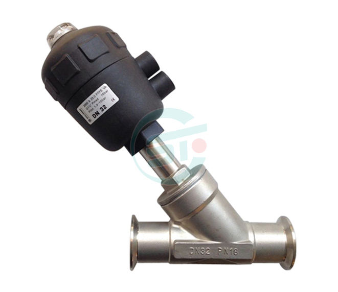 Pneumatic snap seat valve